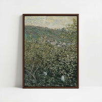 Framed Canvas - Framed canvas in dark wood color frame