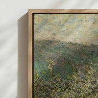 Framed Canvas - Close-up detail and texture of the framed canvas