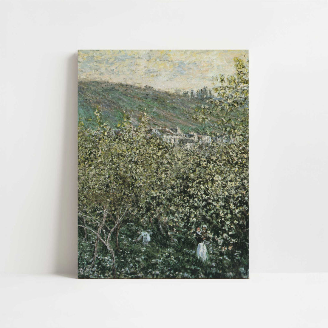 Landscape with Orchard & Figures (1879) by Claude Monet – Art Print - Unframed art print