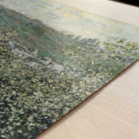 Landscape with Orchard & Figures (1879) by Claude Monet – Art Print - Close-up detail of the art print