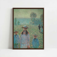 Framed Canvas - Framed canvas in dark wood color frame