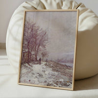 Lavacourt in Winter (1879) by Claude Monet – Art Print - Interior inspiration