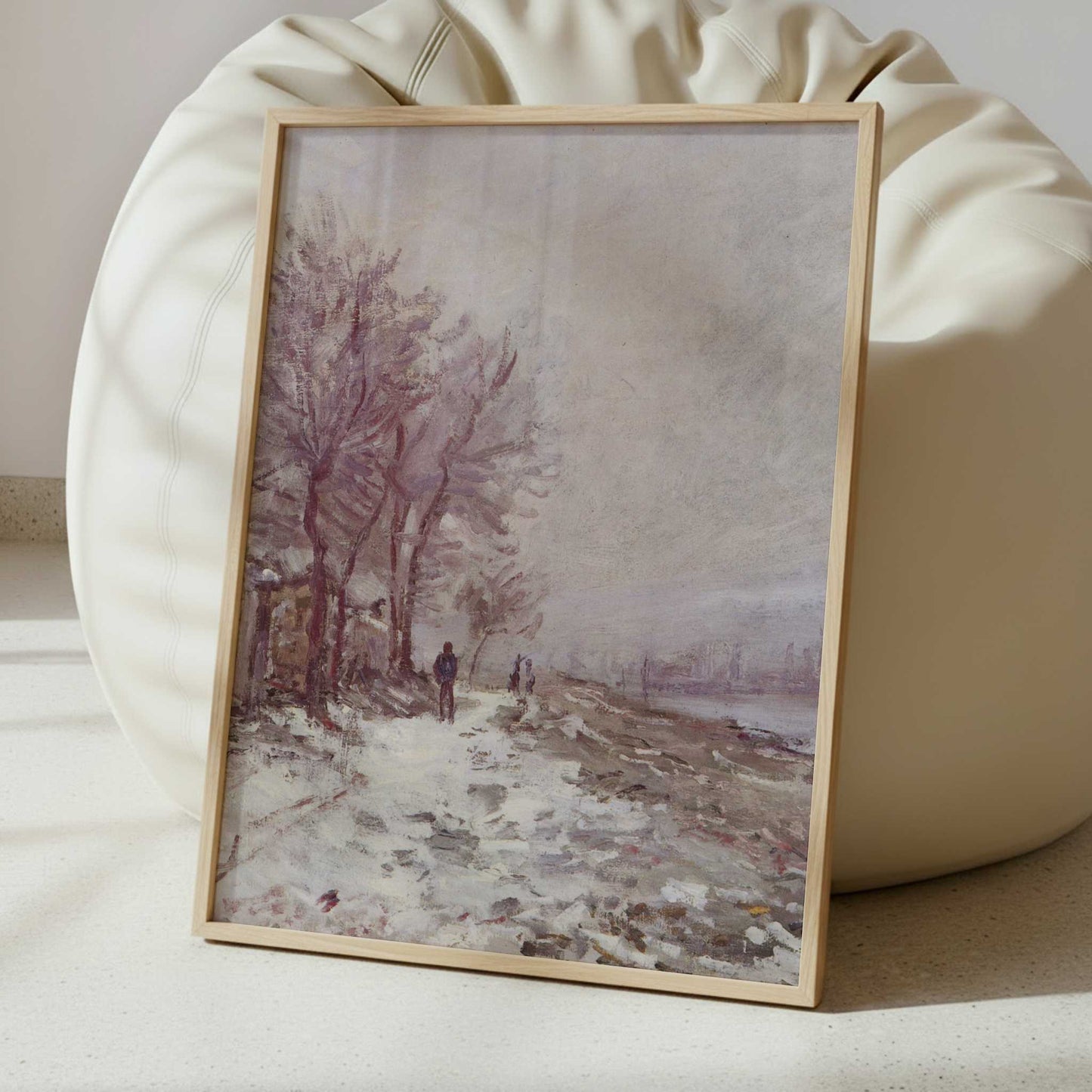 Lavacourt in Winter (1879) by Claude Monet – Art Print - Interior inspiration