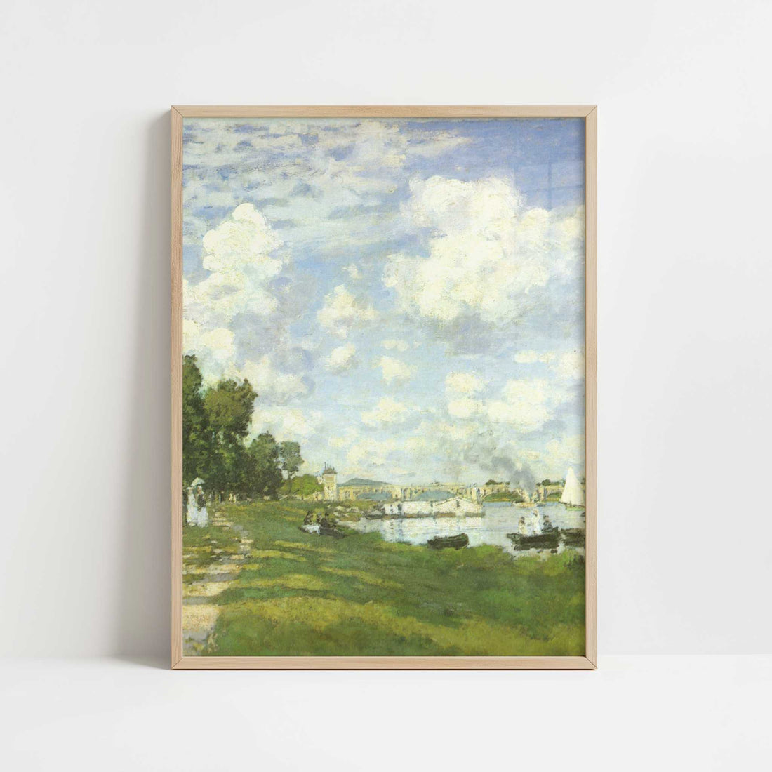 Le Bassin D'Argenteuil (1874) by Claude Monet – Art Print - Art print in oak frame