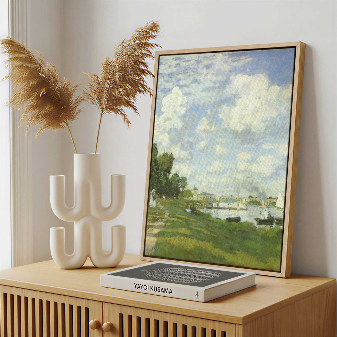 Framed Canvas - Framed canvas in a stylish interior setting