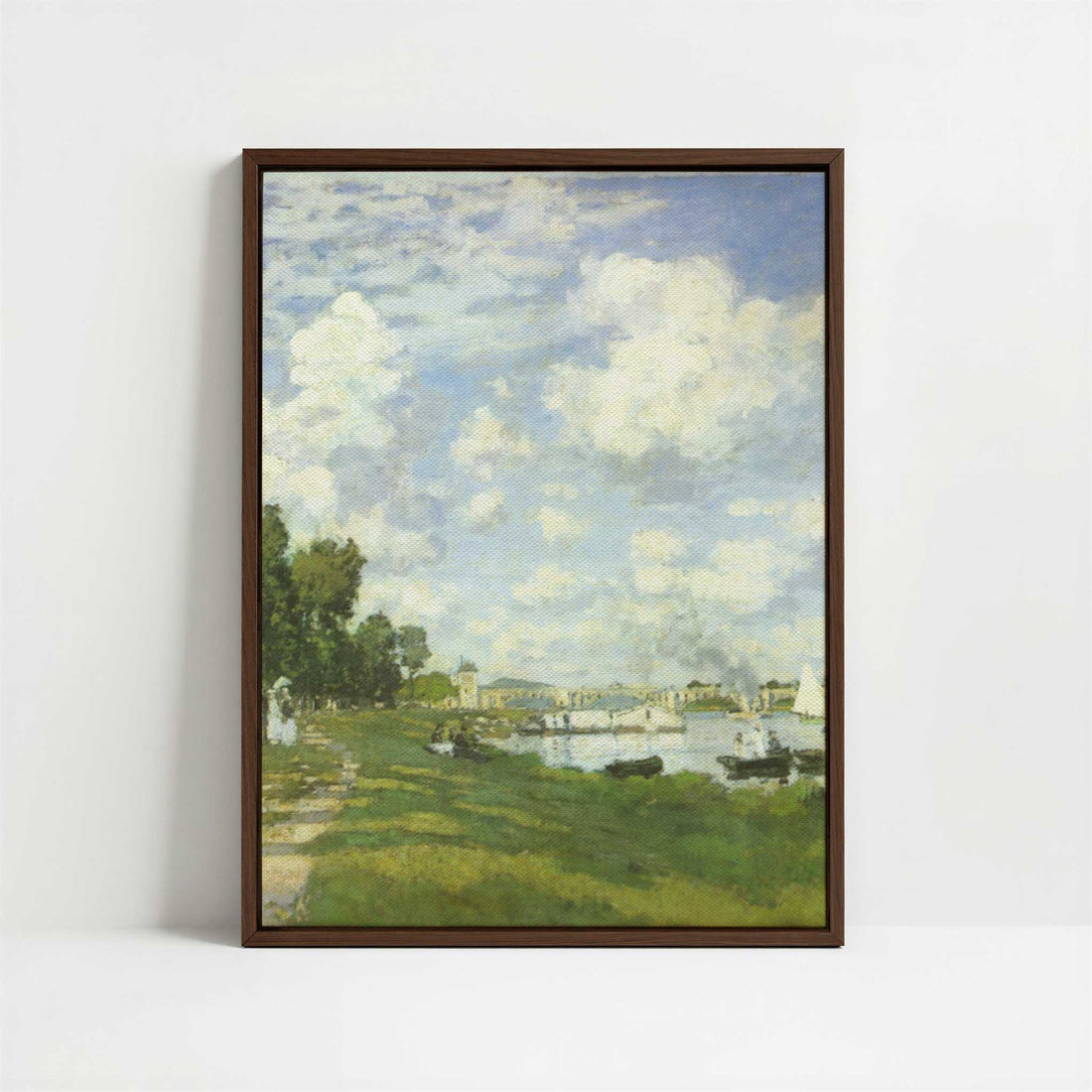 Framed Canvas - Framed canvas in dark wood color frame
