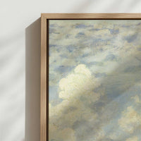 Framed Canvas - Close-up detail and texture of the framed canvas