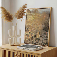Framed Canvas - Framed canvas in a stylish interior setting