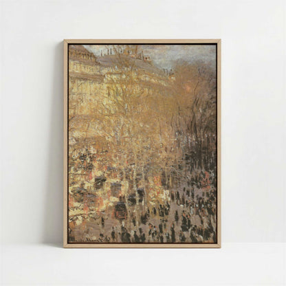Framed Canvas - Framed canvas in oak color frame