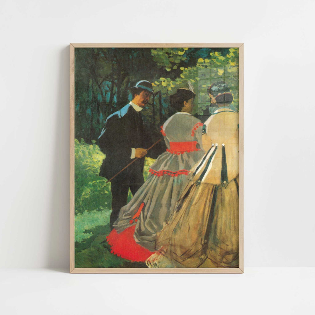 Le Déjeuner sur l'herbe (1866) by Claude Monet – Art Print - Art print in oak frame