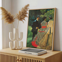Framed Canvas - Framed canvas in a stylish interior setting