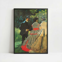 Le Déjeuner sur l'herbe (1866) by Claude Monet – Art Print - Art print in black frame