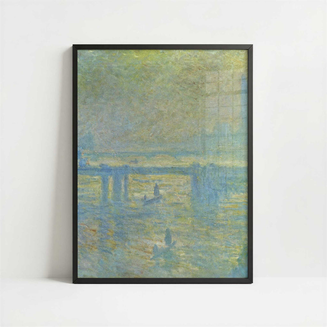 London, Charing Cross Bridge-2 (1902) by Claude Monet – Art Print - Art print in black frame