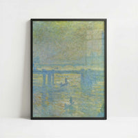 London, Charing Cross Bridge-2 (1902) by Claude Monet – Art Print - Art print in black frame