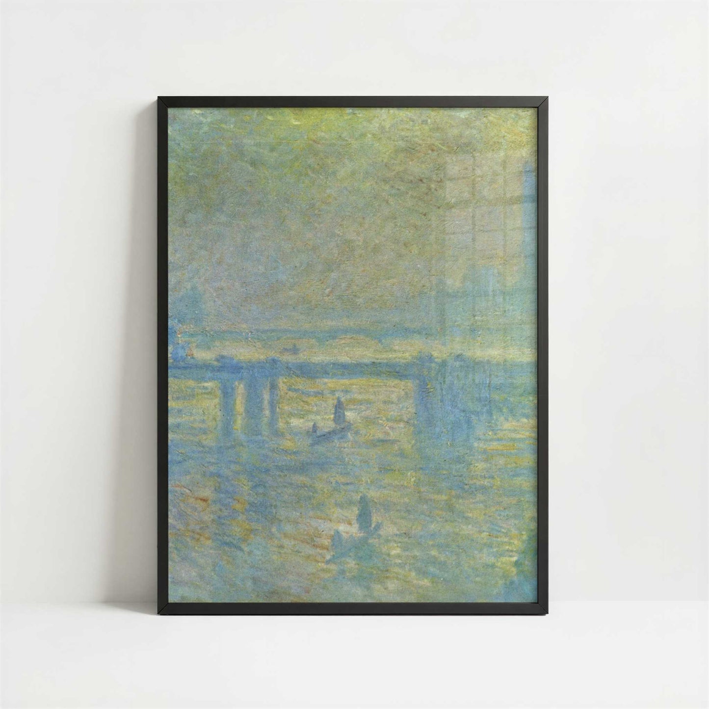 London, Charing Cross Bridge-2 (1902) by Claude Monet – Art Print - Art print in black frame