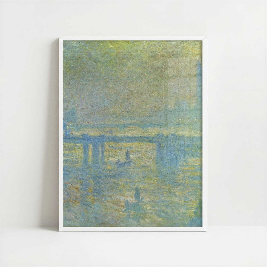 London, Charing Cross Bridge-2 (1902) by Claude Monet – Art Print - Art print in white frame