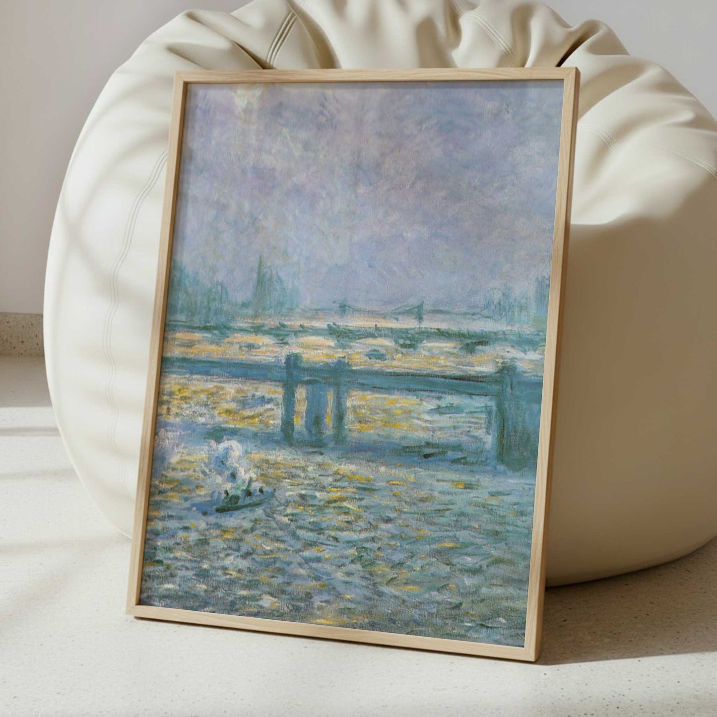 London, Charing Cross Bridge (1901-2) by Claude Monet – Art Print - Interior inspiration