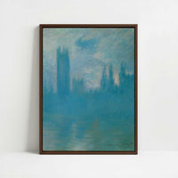 Framed Canvas - Framed canvas in dark wood color frame