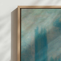 Framed Canvas - Close-up detail and texture of the framed canvas
