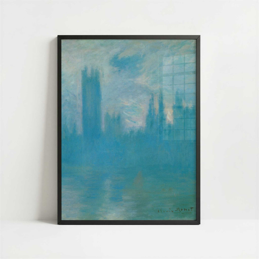 London, Houses of Parliament (1900-1) by Claude Monet – Art Print - Art print in black frame