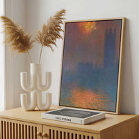 Framed Canvas - Framed canvas in a stylish interior setting