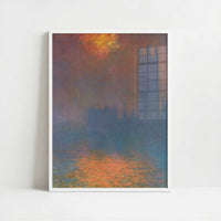 London, Houses of Parliament (1904) by Claude Monet – Art Print - Art print in white frame