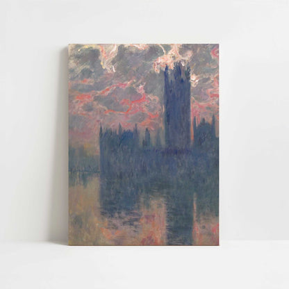 London, Houses of Parliament, Sunset (1902) by Claude Monet – Art Print - Unframed art print