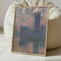 London, Houses of Parliament, Sunset (1902) by Claude Monet – Art Print - Interior inspiration