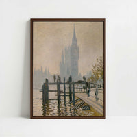 Framed Canvas - Framed canvas in dark wood color frame