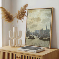 Framed Canvas - Framed canvas in a stylish interior setting