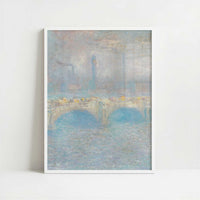 London, Waterloo Bridge (1900) by Claude Monet – Art Print - Art print in white frame