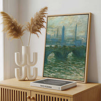 Framed Canvas - Framed canvas in a stylish interior setting