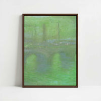 Framed Canvas - Framed canvas in dark wood color frame