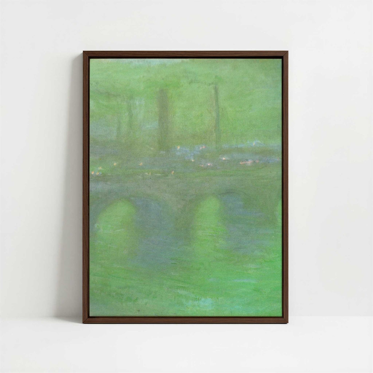 Framed Canvas - Framed canvas in dark wood color frame
