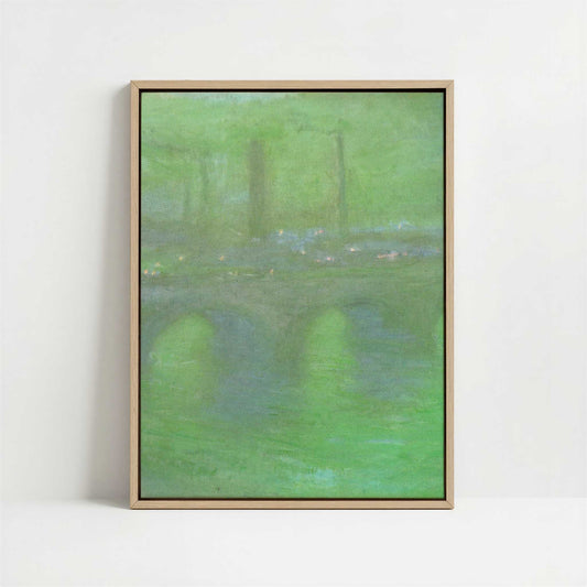 Framed Canvas - Framed canvas in oak color frame