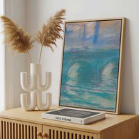 Framed Canvas - Framed canvas in a stylish interior setting