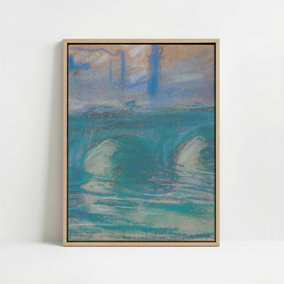 Framed Canvas - Framed canvas in oak color frame