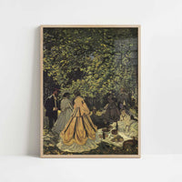 Luncheon on the Grass (1865) by Claude Monet – Art Print - Art print in oak frame