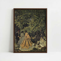 Framed Canvas - Framed canvas in dark wood color frame