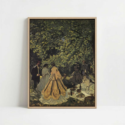 Framed Canvas - Framed canvas in oak color frame