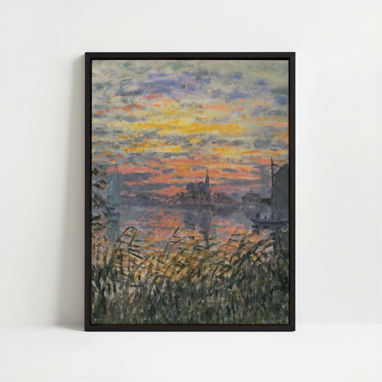 Framed Canvas - Framed canvas in black frame