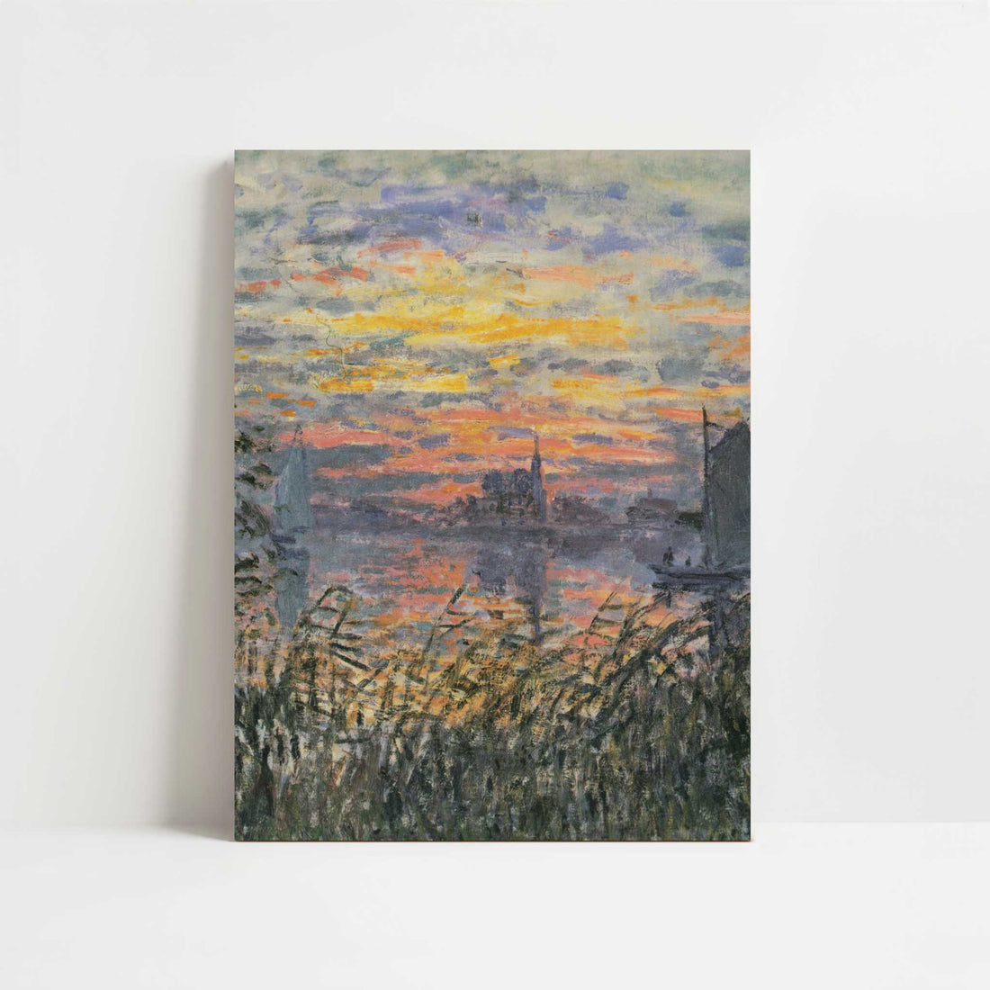Marine View, Sunset (1874) by Claude Monet – Art Print - Unframed art print