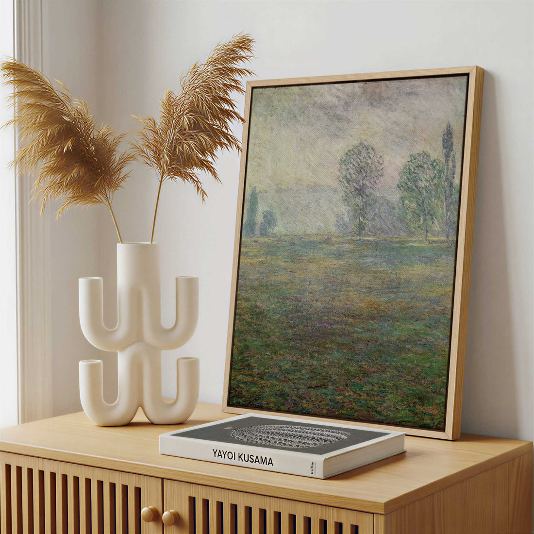 Framed Canvas - Framed canvas in a stylish interior setting