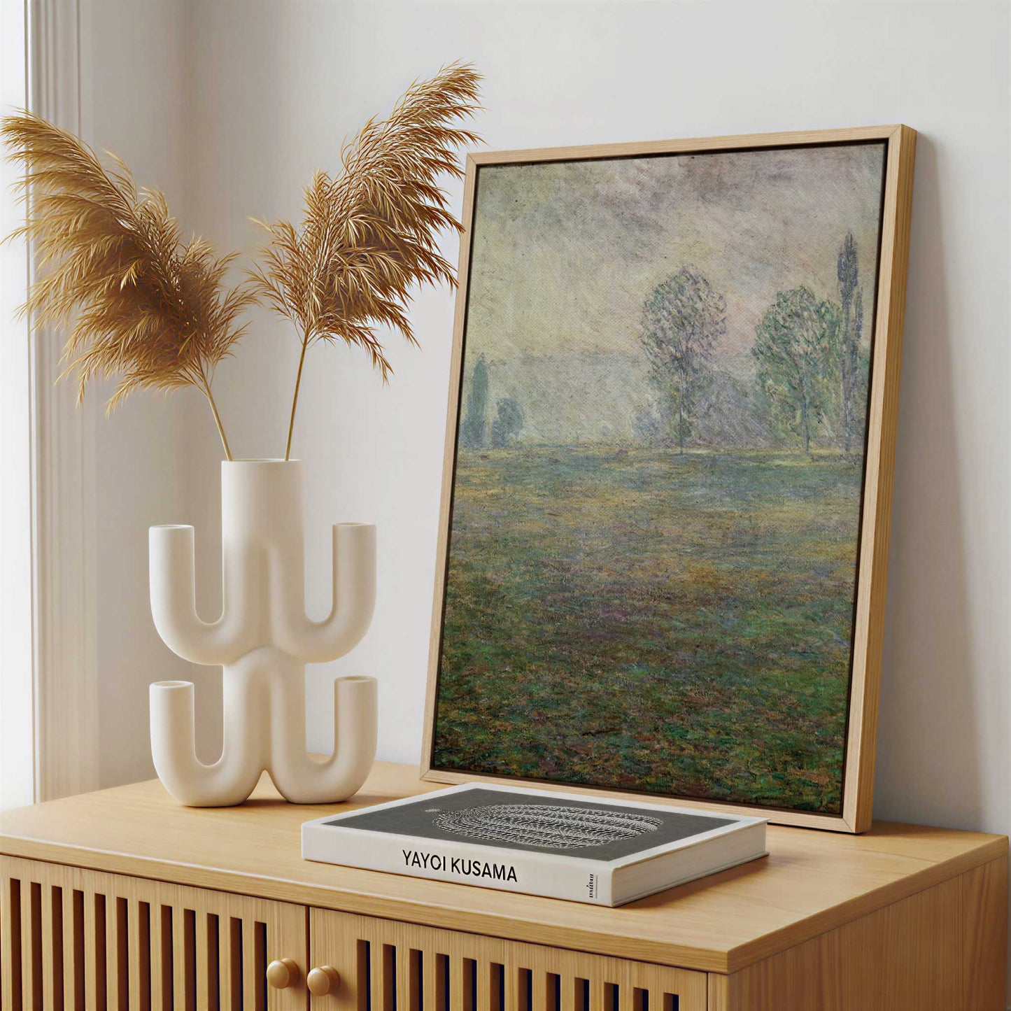 Framed Canvas - Framed canvas in a stylish interior setting