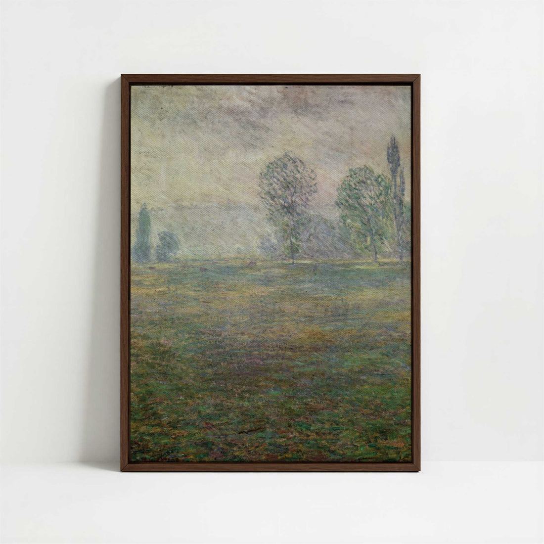 Framed Canvas - Framed canvas in dark wood color frame