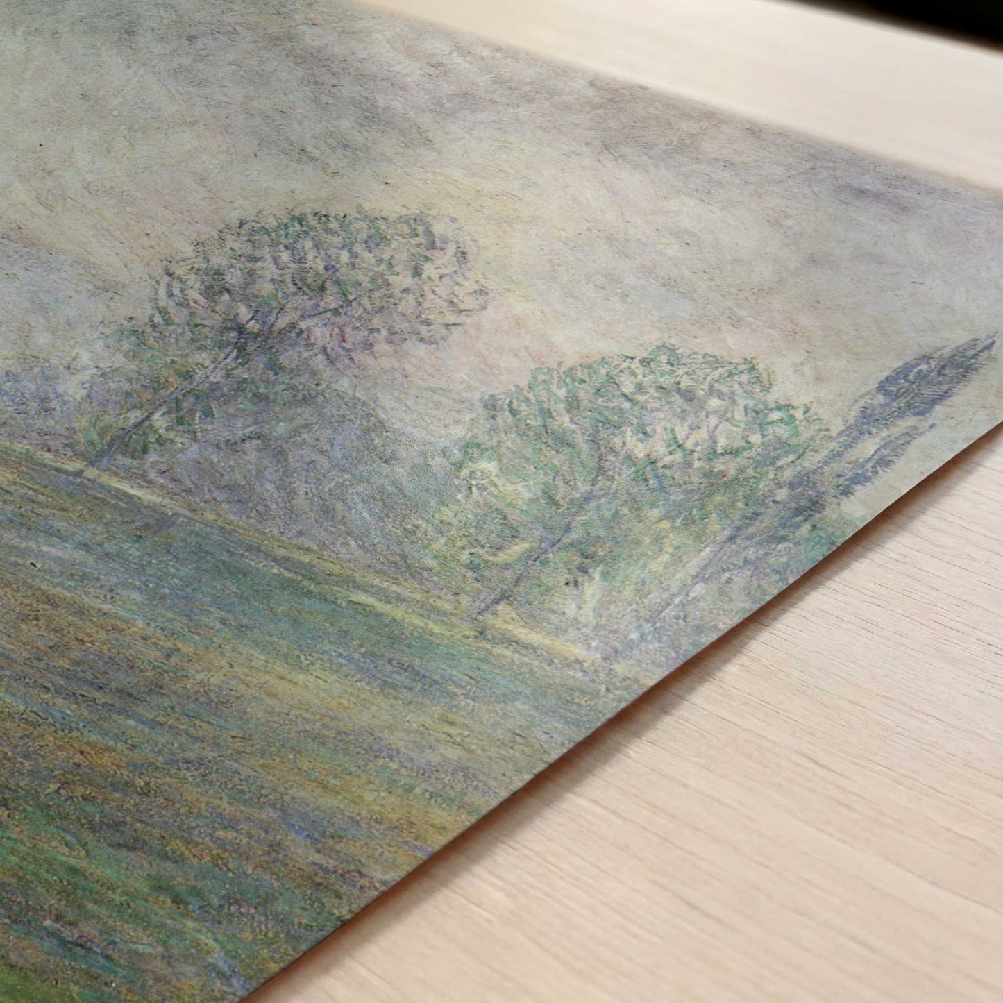 Meadow in Giverny (1888) by Claude Monet – Art Print - Close-up detail of the art print