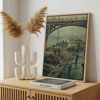 Framed Canvas - Framed canvas in a stylish interior setting