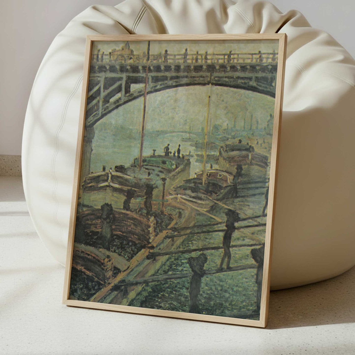 Men Unloading Coal (1875) by Claude Monet – Art Print - Interior inspiration