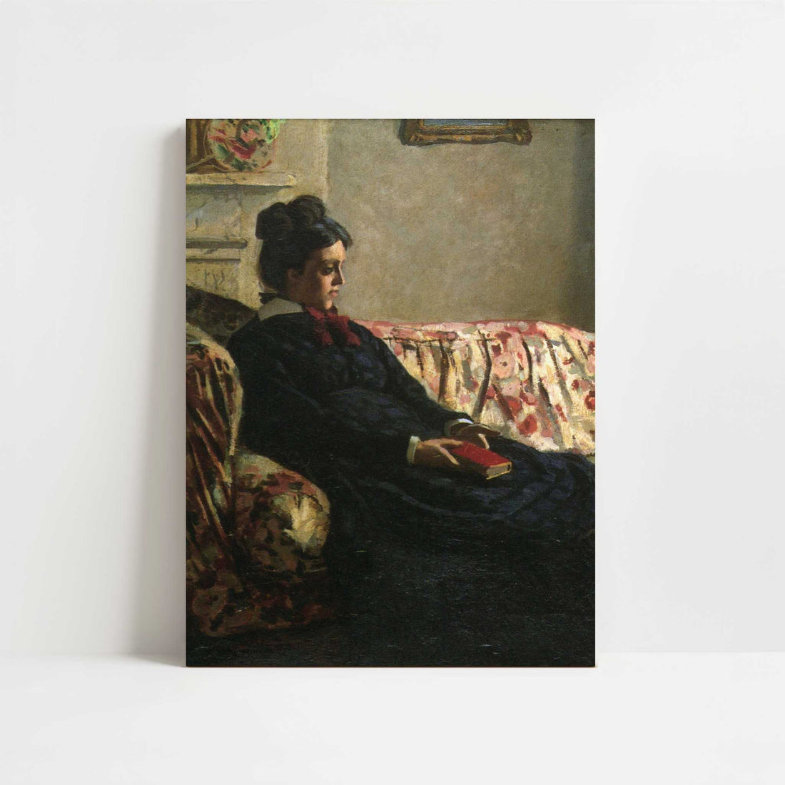 Mme Monet on the Sofa (1871) by Claude Monet – Art Print - Unframed art print