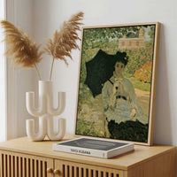 Framed Canvas - Framed canvas in a stylish interior setting